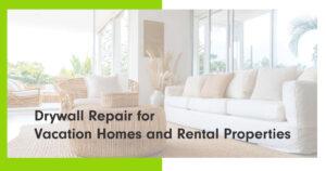 Well-maintained vacation rental living room with white wicker couch, bright natural light, and pristine walls overlooking lush greenery.